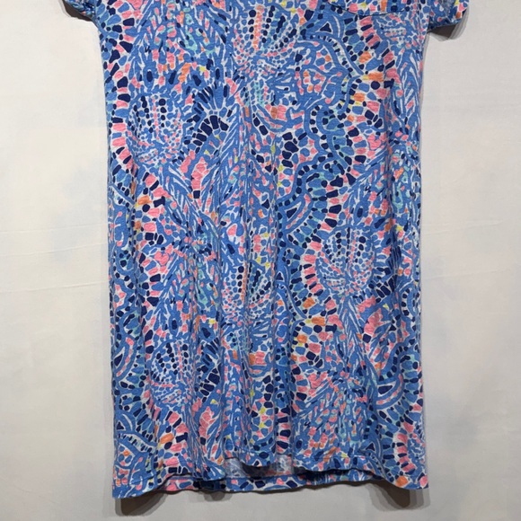 Lilly Pulitzer Duval Linen Dress Tic Tac Tile Allover Print Size XS - Picture 3 of 9